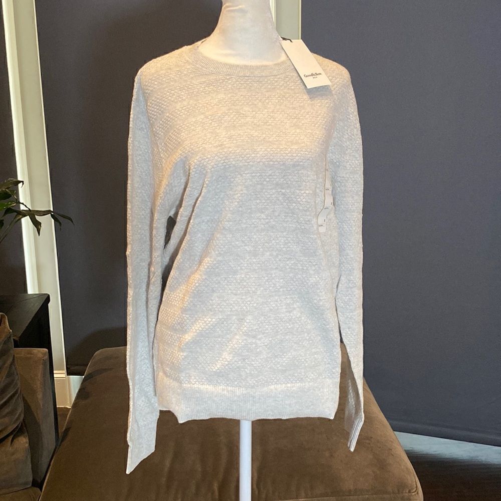 Women’s Goodfellow & Co Long Sleeve Sweater Round Neck Textured Size S NWT